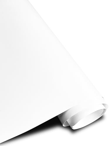 Image of Vinyl Wrap, 1ft x 5ft Car Wrap for Body Protection, Scratch Resistance with Air Release Technology (Matte White)