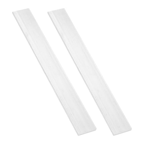 sourcing map Barra piatta quadrata in alluminio, 2 pezzi 5/32 "spessore 1-3/8" larghezza 33 cm lunghezza 6061 piastra piana in alluminio, 4 x 35 x 330 mm T6511 solido nuovo mulino stock per