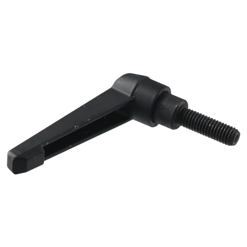 Image of 3pcs M8 x 25mm Handle Adjustable Clamping Lever Thread Push Button Ratchet Male Threaded Stud Knobs Locking Rotating Screw Handles