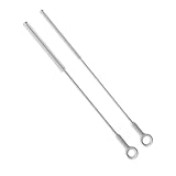 Leucite Straw Cleaner Brush, Silicone Straw Brush for Cleaning Metal Glass Straws, Drink Lid, Baby Bottle Caps, Coffeepot Spout, Hangable