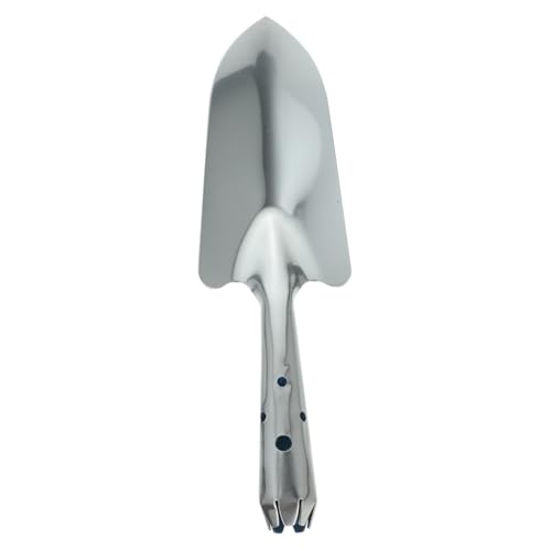 BESTonZON 1Pc Stainless Steel Garden Trowel Durable Metal Handheld Spade for Planting Weeding Multi Purpose Gardening Tool for Flowers Vegetables Easy to Clean Use