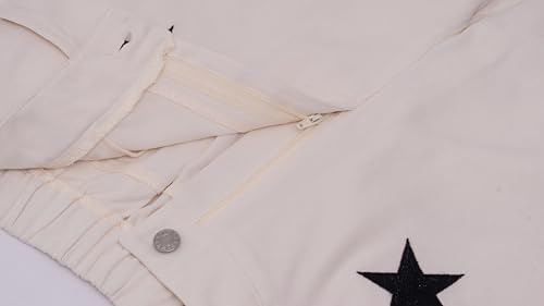 Kedera Women's Causal Star Embroidered Denim Pants Vintage Boyfriend Barrel Jeans Wide Leg Baggy Pants Y2k4