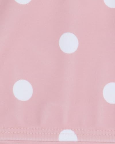 Gottex Girls Kids Long Sleeve Zip Front One Piece Swimsuit Chlorine Fade Resistant and Built-in UPF UV Protection, Pink