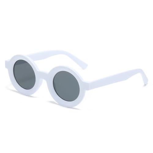 Lunettes de soleil rondes vintage anti-fatigue oculaire et éblouissement verres orange