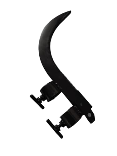 Image of Grass Sickle Cutter Head | Coconut Plucker - Razor-Sharp & Durable for Effortless Cutting den Sickle Tool with Adjustable Handle Clamps, Black Metal Blade (Blade Only)