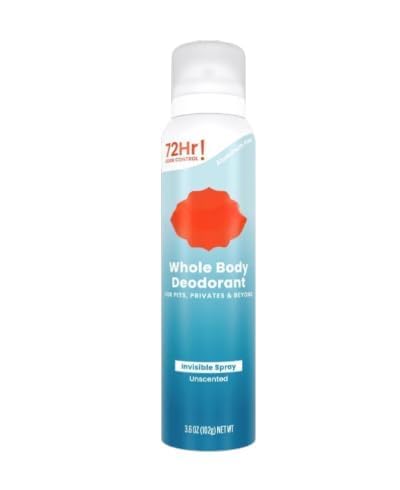New Lum!e Whole Body Deodorant Spray for Women, Aluminum Free Odor Control Formula, Unscented Long Lasting Freshness for Daily Personal Care, 3.6 oz, pack of 1
