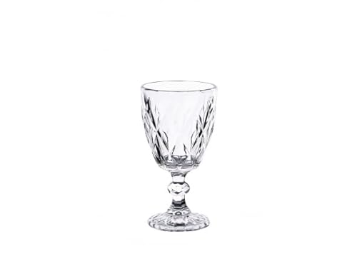 Set 6 Calici Vino In Vetro Kreaty 25 Cl