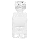 Carafe avec bouchon en verre – notre récipient en verre multifonctionnel est d'une fabrication exquise et possède des bords lisses