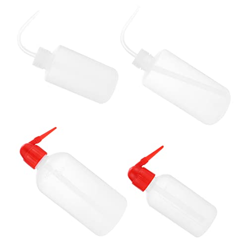 BELLIFFY 4pcs Lash Wash for Laboratory Lash Water Bottle Squeezer Bottle with Plastic Water Bottle
