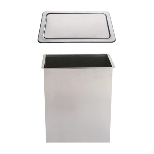 Caneca de basura empotrada cuadrada acero inoxidable