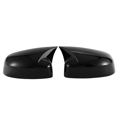 Couvercle rétroviseur pour Ford Focus MK3 2012-2018 style corne de bœuf noir brillant