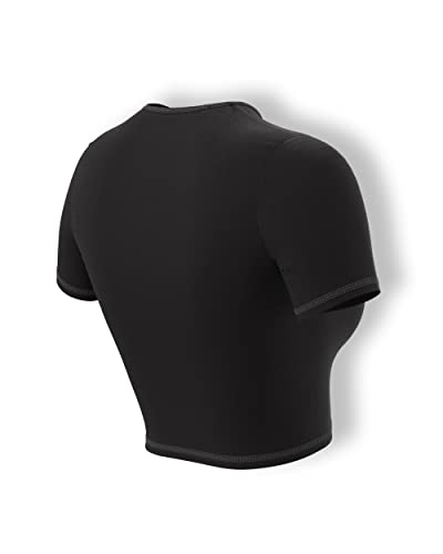 Image of Sfytt Women Gym Crop Top Athletic Yoga Short Sleeve Fitness Tight Tee Outdoor Workout Cropped Tank Tops