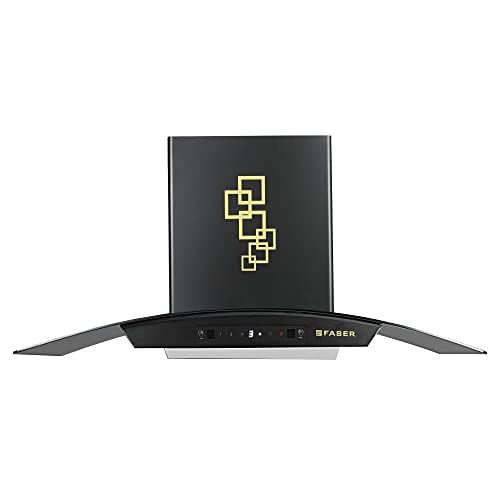 Image of Faber 90cm 1100 m3 /hr Autoclean Chimney || Filterless || Touch & Gesture Control || Black Finish || 8Yrs Warranty on Motor & 2Yrs Comprehensive - HOOD ZEST DLX IN HC SC FL BK 90