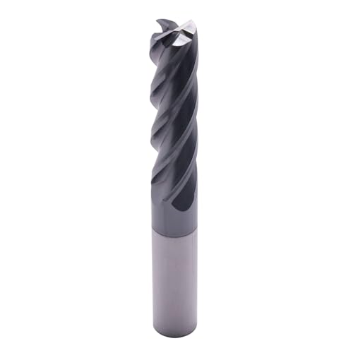 Image of 1 /2 inch 4 Flute Solid Carbide Long Square End Mill, 4 inch OAL, AlTiN Coated | 35 Helix, 1 /2 inch Cutting Dia, 1 /2 inch Shank Dia, 2 inch LOC, for Milling Alloy Steel, Carbon Steel, Cast Iron, Copper