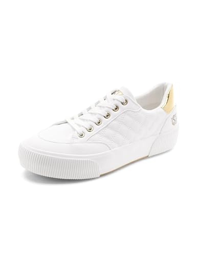 Image of U.S. Polo ASSN. Elsa 2.0 Off White Sneakers Shoes with Quilting Detail