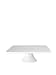 BIA Cordon Bleu 11-Inch by 3-3/4-Inch Porcelain Square Cake Stand, White