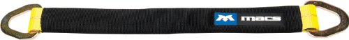 Mac's Custom Tie-DownsMac Tie Downs 121724 Black 24" x 2" Axle Strap with Delta Ring and Protective Sleeve - 10,000 lb Load Capacity