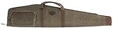 Evolution Outdoor 44347 Rawhide Rifle Case – 48 in, Waxed Canvas, Tall Profile Firearm Bag w/Sheep’s Wool Lining, Zippered Pockets, Webbing Straps