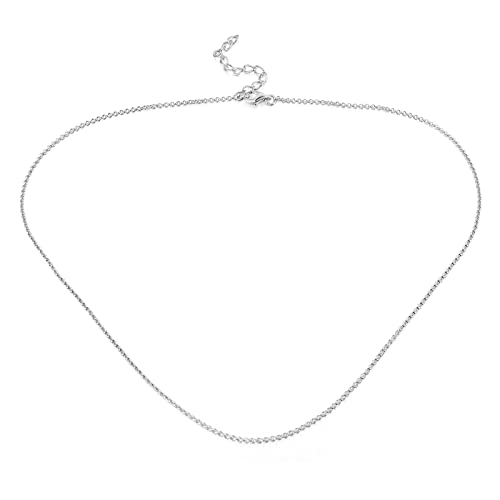 Santuzza 925 Sterling Silver Adjustable Chain Necklace