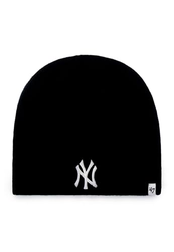 '47 Brand Beanie NY Yankees B-BIN17ACE-BKW Black Schwarz, Size:OneSize