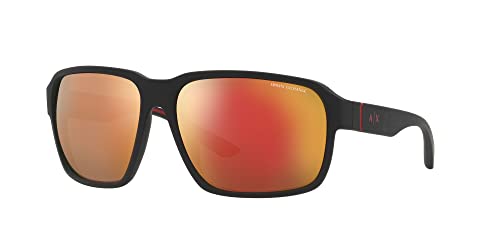 Image of Armani Exchange mens Ax4131su Universal Fit Square Sunglasses