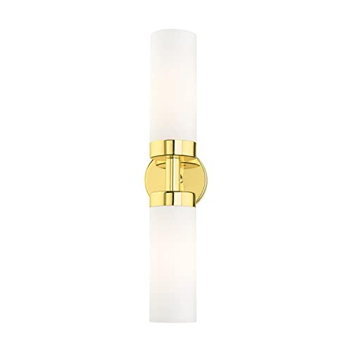 Image of Livex Lighting 15072-02 Aero Wall Sconce, Polished Brass