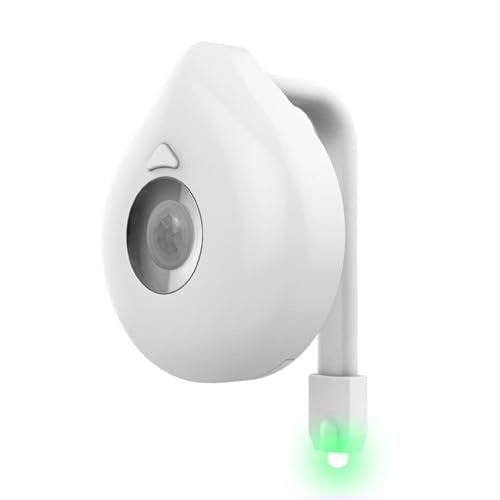 Genérico Luz Nocturna para Inodoro, Luz LED para Inodoro - Luz para inodoro de baño que cambia de 8 colores - Luz con pilas, luz nocturna para inodoro para dormitorio, hotel, inodoro