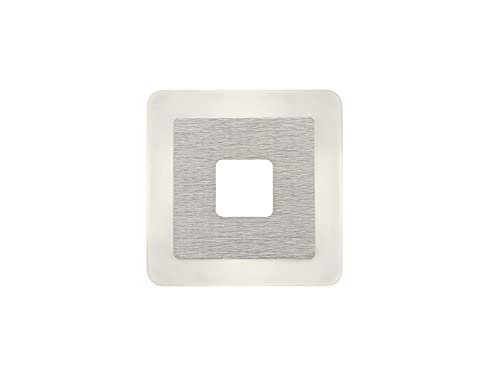 Inspired Mantra Fusion - Sol - Applique 14cm Quadrata 4W LED 4000K, 360lm, Alluminio, Acrilico