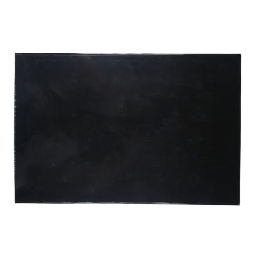 Musiclily 435x290mm Pickguard Blank Schlagbrett Rohling Material für Fender Strat Tele E-Gitarre und Bass, 1-lagig Schwarz
