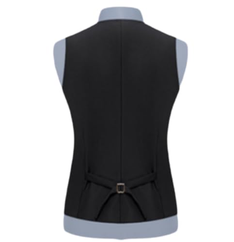 Men's Formal Business Suit Vest 4 Button Slim Solid Color Vest, Suitable for Matching Suit, Tuxedo2