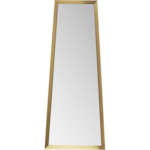 KARE Miroir Mural Design Arezzo en Laiton, trapèze, Acier, Verre Miroir, Moderne, décoration d'intérieur, pour Salon, Chambre à Coucher, Couloir, Bureau,...