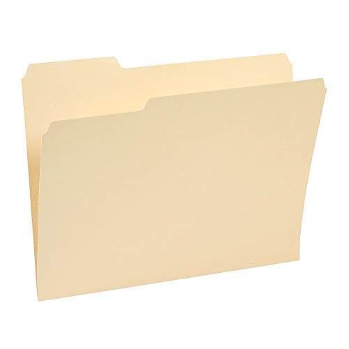 Staples 116657 Manila File Folders Letter 3 Tab Assorted Position 100/Box #TOP6