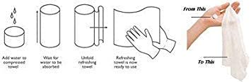 Lariox Outdoor Travel Magic Compressed Disposable Towel Tablet Capsules Cloth Wipes Paper Tissue Pack Of 50 2