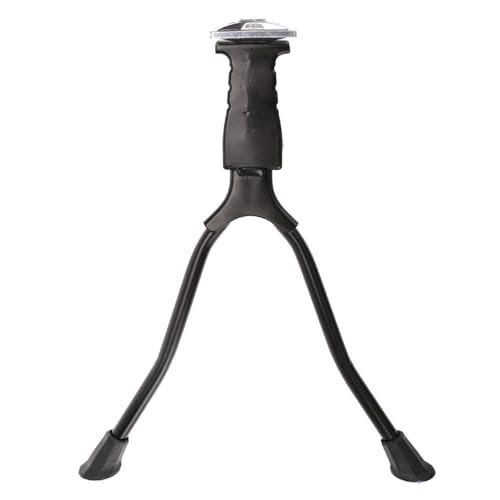 REITINGE Soporte de aluminio para bicicleta de niños, soporte lateral y trasero estable para bicicleta de montaña, accesorio plegable para bicicletas de montaña