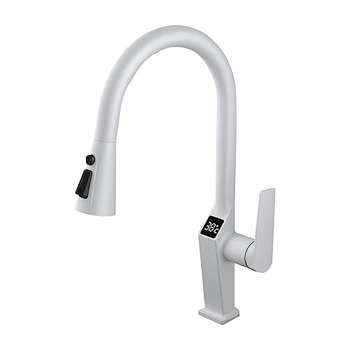 Grifo de fregadero NBYGSC negro: controle el agua fría y caliente con pantalla digital