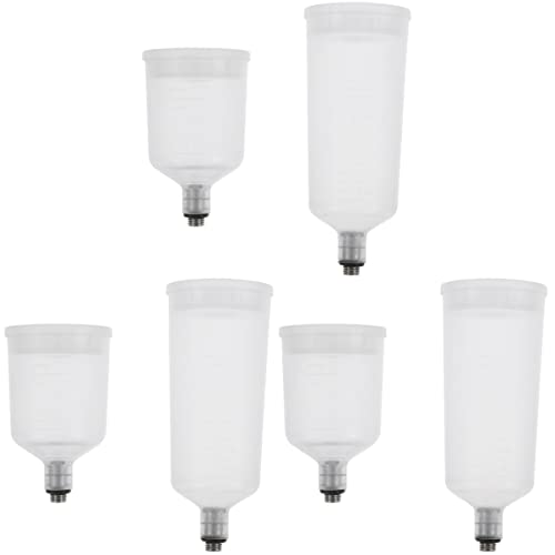 Image of Plastic Containers Plastic Containers ers PCS Spray Airbrush Pigment Cup air Spray Paint Cup Refillable Airbrush Paint
