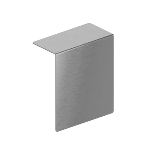 Graviers Design Cubierta para compartimento para periódicos de acero inoxidable V2A, montaje autoadhesivo sin taladrar, cubierta de periódicos unilateral, accesorio adecuado para buzones de Graviers