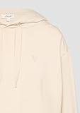 s.Oliver Cropped Hoodie z haftem w kształcie serca – miękka i swobodna, beżowy, 36