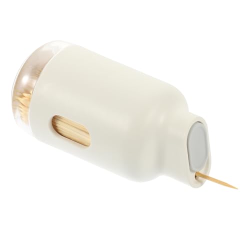 KOMBIUDA Wooden Toothpicks Toothpick Holder Jar Travel Toothpick Containers - Toothpick Container Mint Toothpicks Desktop Stand Home Accents Decor Traveling Accessories Gum Like Pp