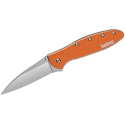 Amazon.com : Kershaw Leek, Orange Pocket Knife, 3” Bead-Blasted