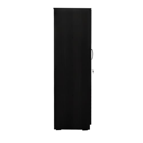 Image of Amazon Brand - Solimo Optima Engineered Wood 5ft 1 Door Wardrobe for Clothes | Storage Organizer | Storage Cabinet | Multipurpose Almirah for Bedroom - Wenge, 5ft