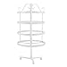 Mediawave Store - Expositor joyero de 4 pisos con estructura giratoria de 360° blanco, hasta 96 pares de pendientes, joyero en forma de torre, ideal para el hogar y la tienda