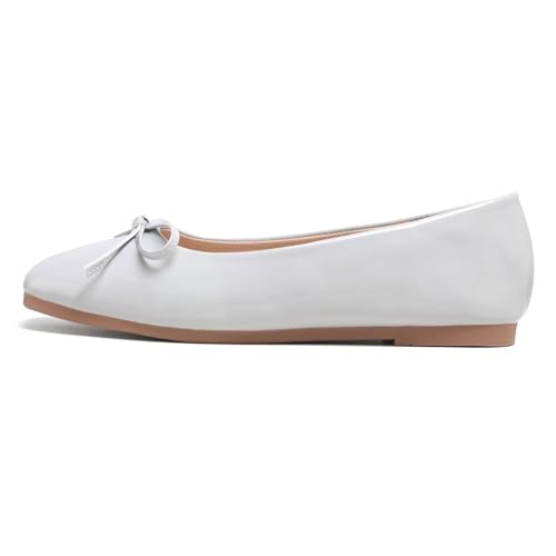 Image of Dear Time Women's Casual Foldable Ballet Flats Square Toe Ballerina Flats Shoes Comfortable