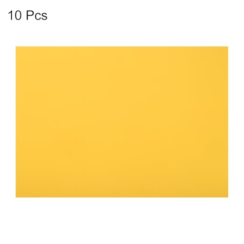 Image of uxcell 10pcs Corrugated Cardboard Paper Sheets,Golden Yellow,14 inch x 10inch,for Craft and DIY Projects