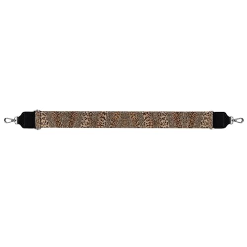 Image of Leopard Women's Bag Strap Snake Skin Purse Strap Replacement Strap Cheetah Print Shoulder Strap Brown Color Block Adjustable Strap Decoration Crossbody Straps for Purses