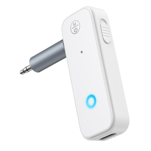 JXTZ Bluetooth Aux Adapter for Car, 2 in 1 Bluetooth Transmitter Receiver…