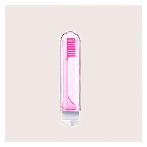 Cepillo de dientes plegable de viaje portátil con filamentos suaves para higiene exterior rosa 1