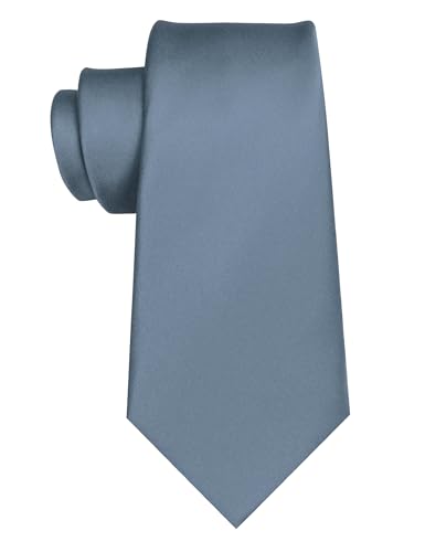 Image of JEMYGINS Solid Color Tie Mens Necktie for Business and Wedding