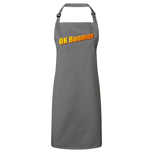 Tablier cuisine gris anti-tache motif meme internet pour cuisiner sans salir ses vêtements