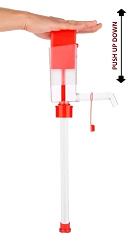 J B ENTERPRISE Manual Hand Oil Pump for Kitchen Tin Cans Pumping Machine Automatic Bottle Fuel Transfer Oil Pump for 15 L Tin (Multi Color Pack of 1)